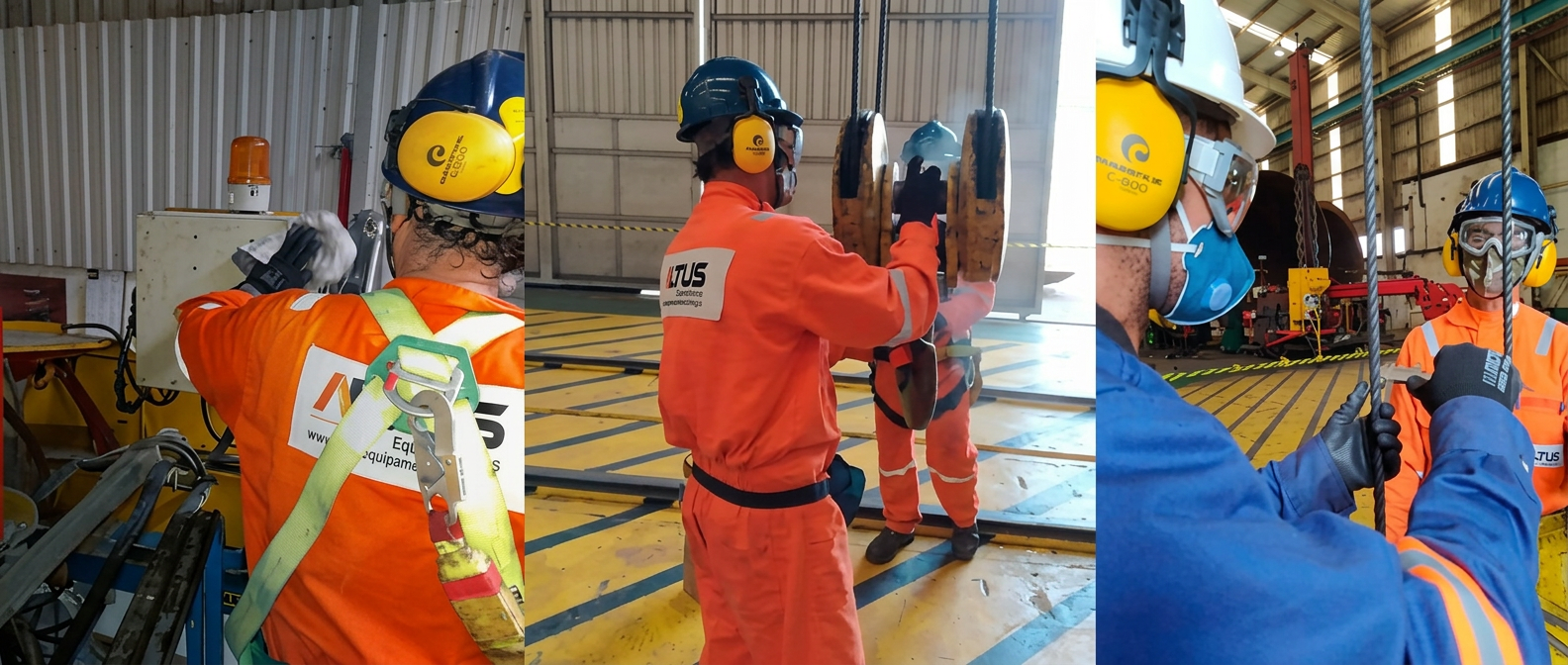 Manutenção de equipamentos de elevação e movimentação de carga multimarcas