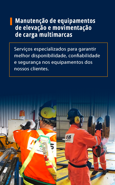 Manutenção de equipamentos de elevação e movimentação de carga multimarcas